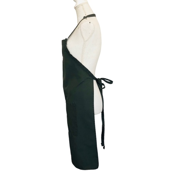 TRADER JOES Demo Crew RARE Dark Green Apron Front Utility Pockets Adjustable - Picture 6 of 7